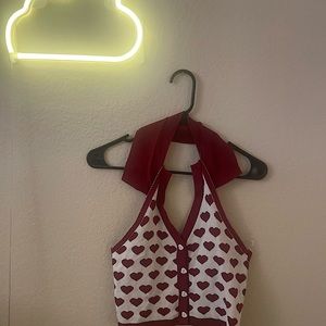 Collared heart blouse!